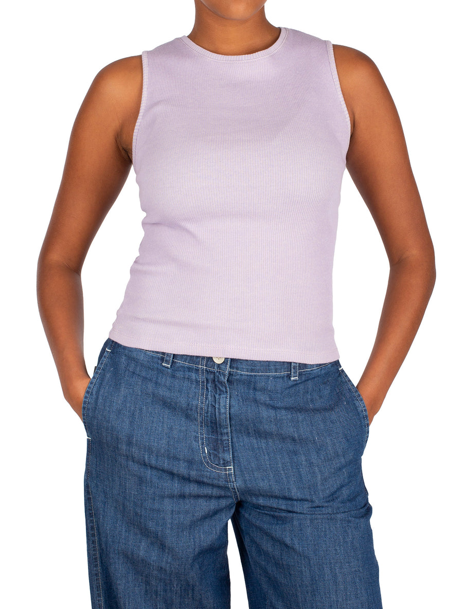 Iriedaily 2 Tone Rib Tanktop violett, Top