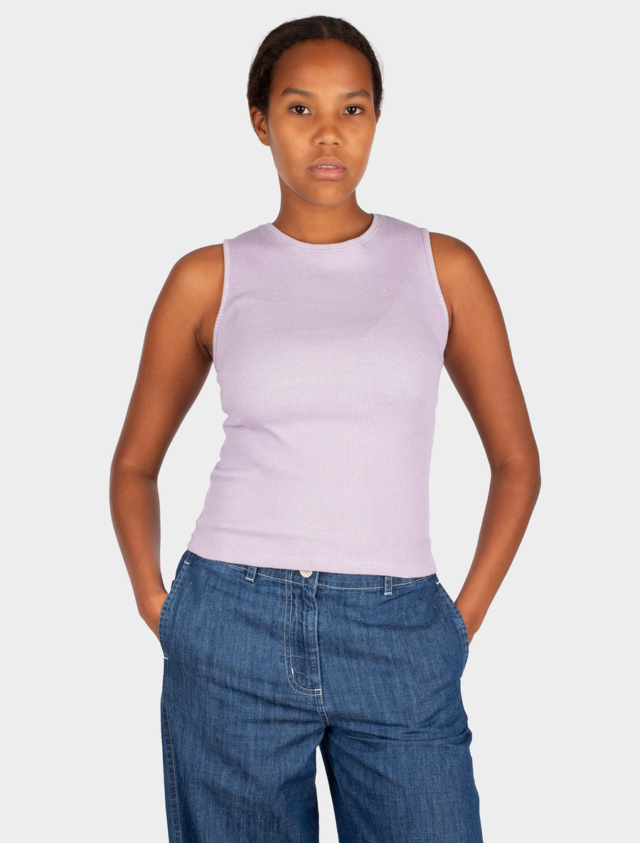 Iriedaily 2 Tone Rib Tanktop violett, Top