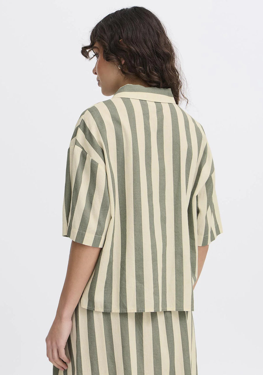 Fransa Frmaddie Bluse, Hemd, agarve green mix