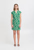 ICHI Ihaya Kleid pine green ikat