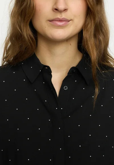 Soft Rebels SRMargot Freedom Bluse, Dot Shirt, black