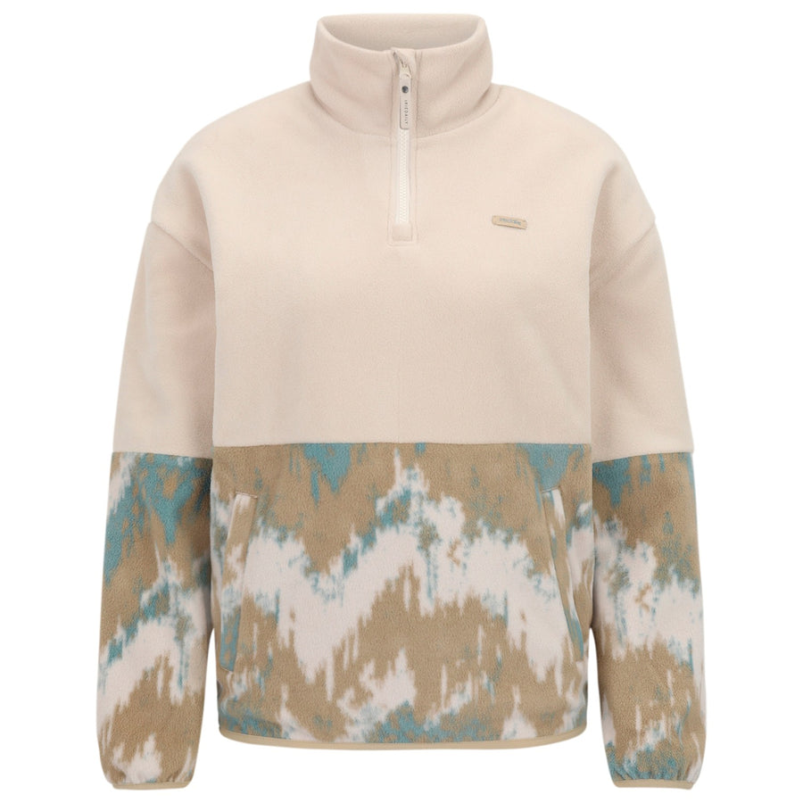 Iriedaily Pullover Half Indi Troyer khaki grey hellblau beige, Fleecepullover