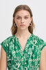ICHI Ihaya Kleid pine green ikat