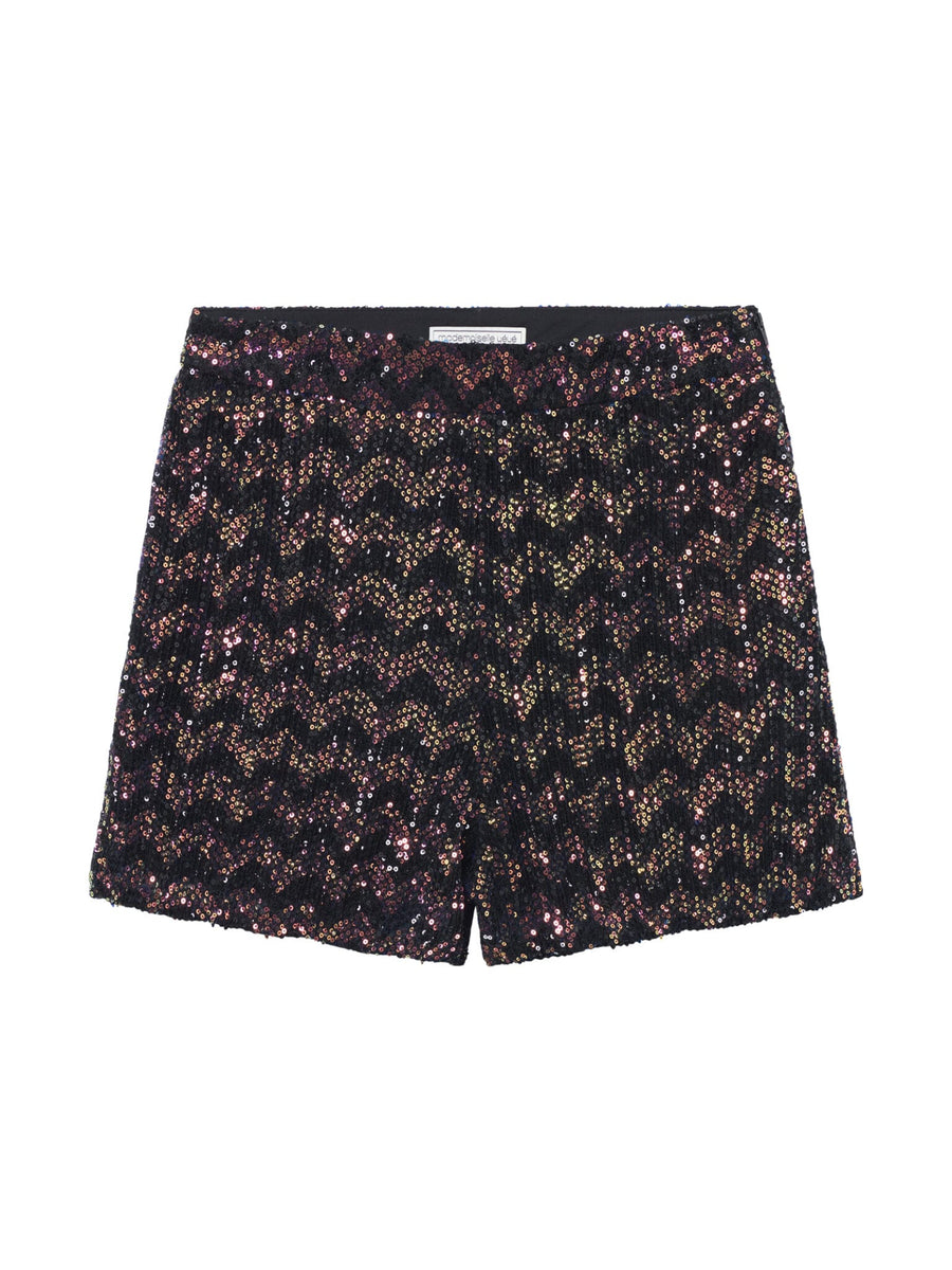 Mademoiselle Yeye Twinkle Twist Shorts black