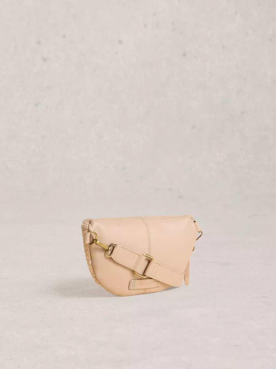 White Stuff Mini Sebby Leather Sling Bag, natural mlt, Handtasche