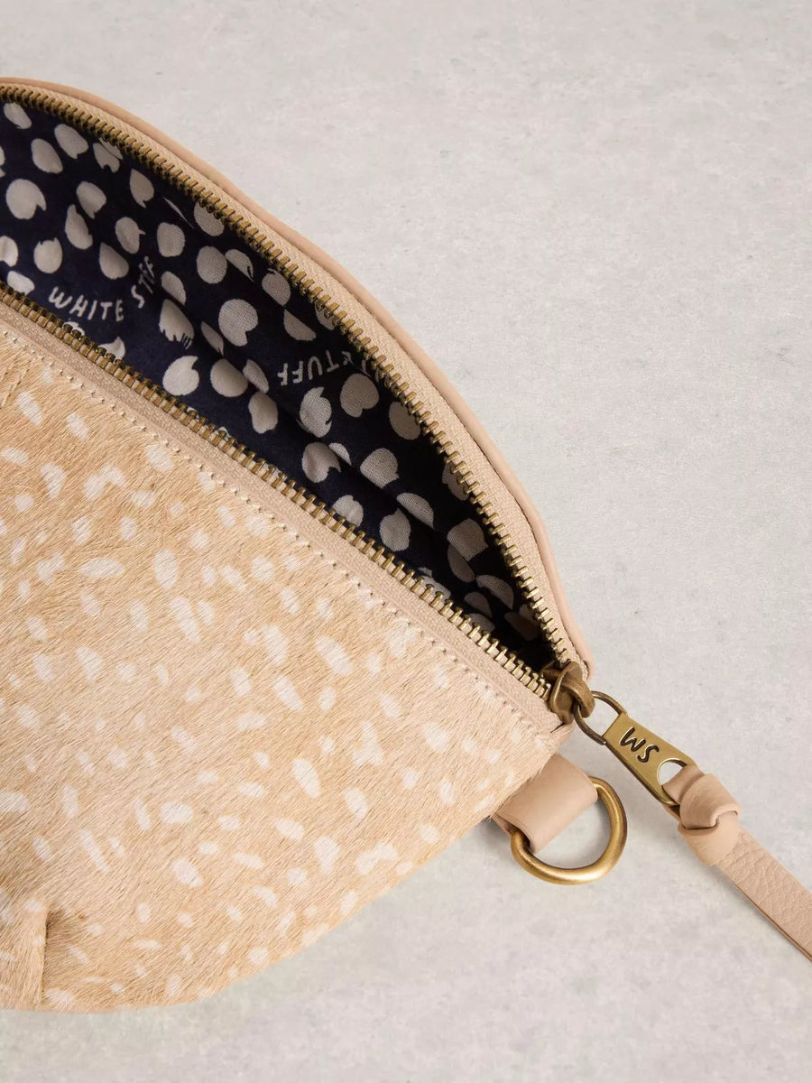 White Stuff Mini Sebby Leather Sling Bag, natural mlt, Handtasche