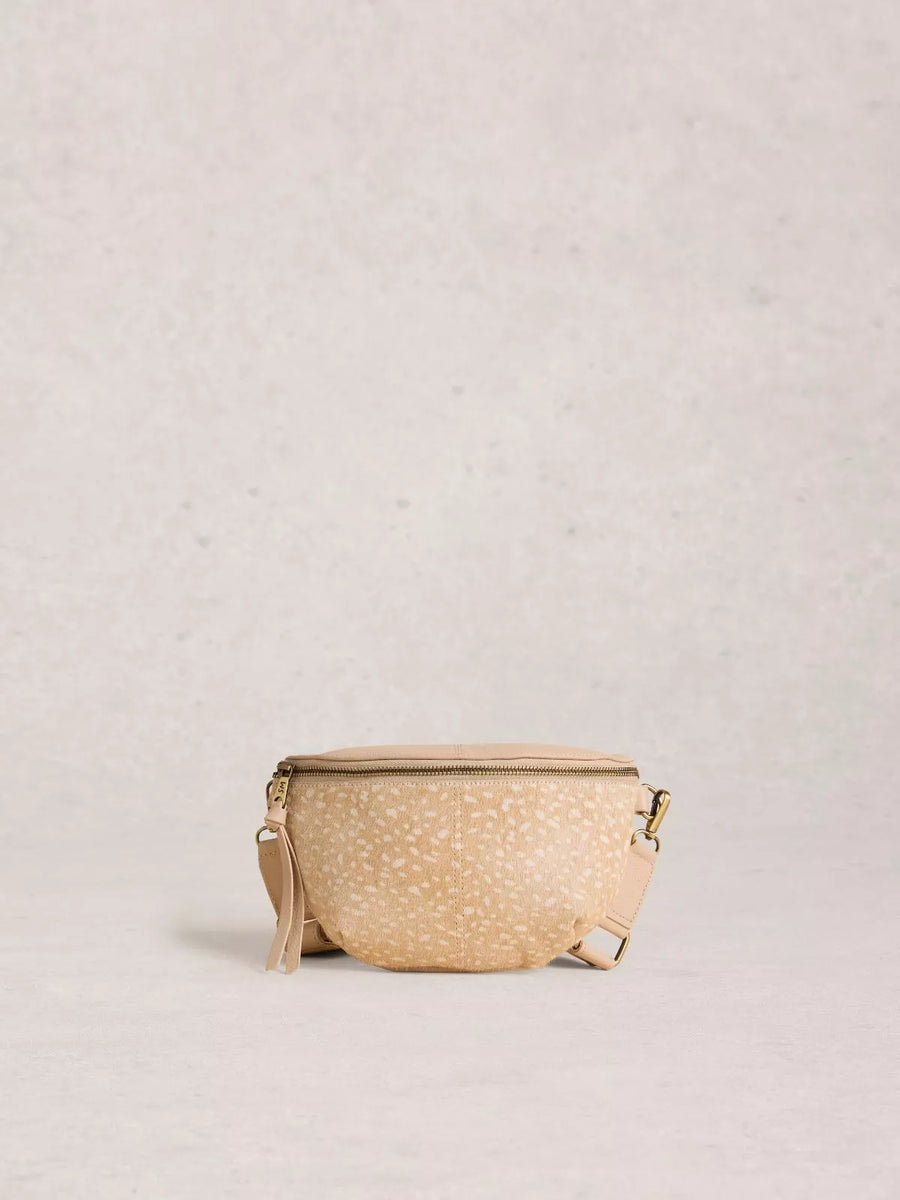 White Stuff Mini Sebby Leather Sling Bag, natural mlt, Handtasche