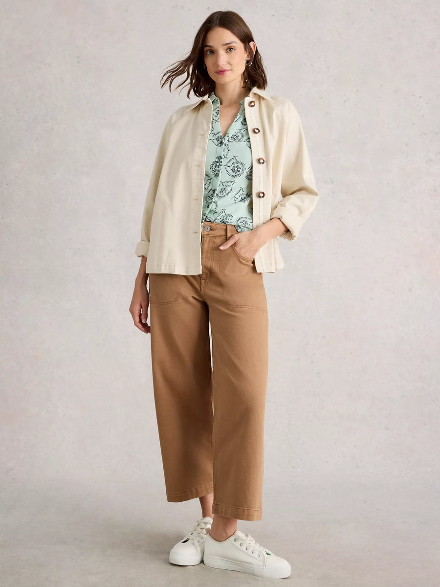 White Stuff Annie Langarmshirt green mlt