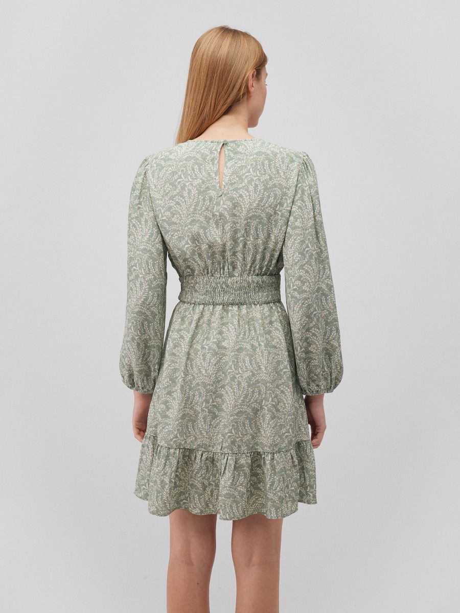 Mavi Kleid sage green floral, hellgrün