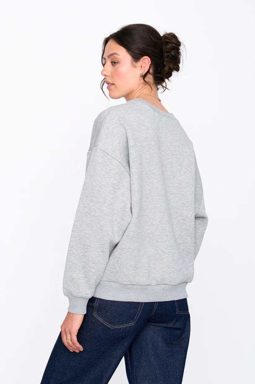 24Colours Sweatshirt grey mottled, Be Kind To Others