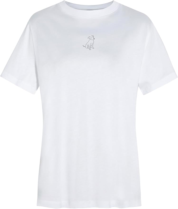 Mavi T-Shirt weiß mit Hunde-Silhouette