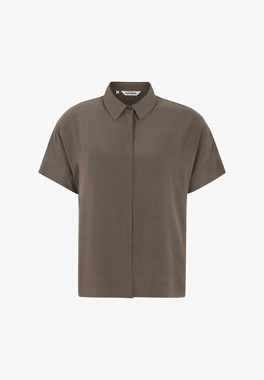 Soft Rebels SRFreedom SS Shirt, Coffee Quartz braun, Bluse