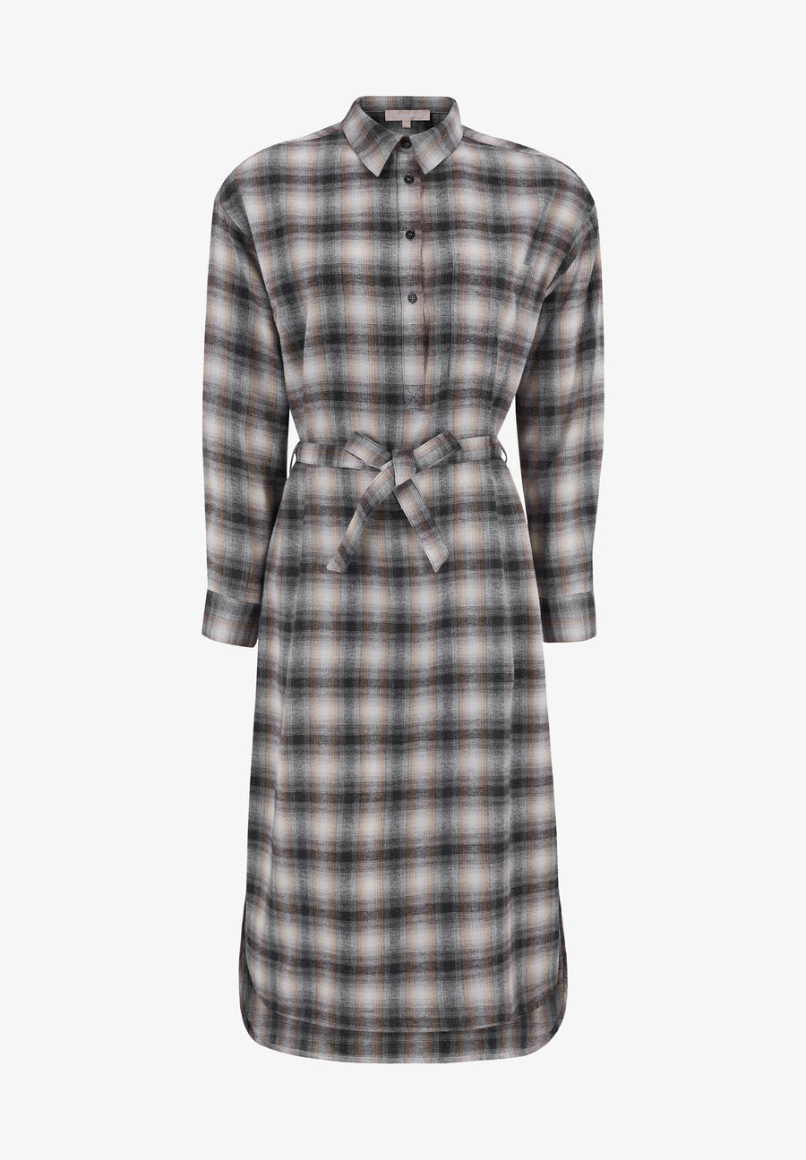 Soft Rebels SRElina Midikleid checked grey