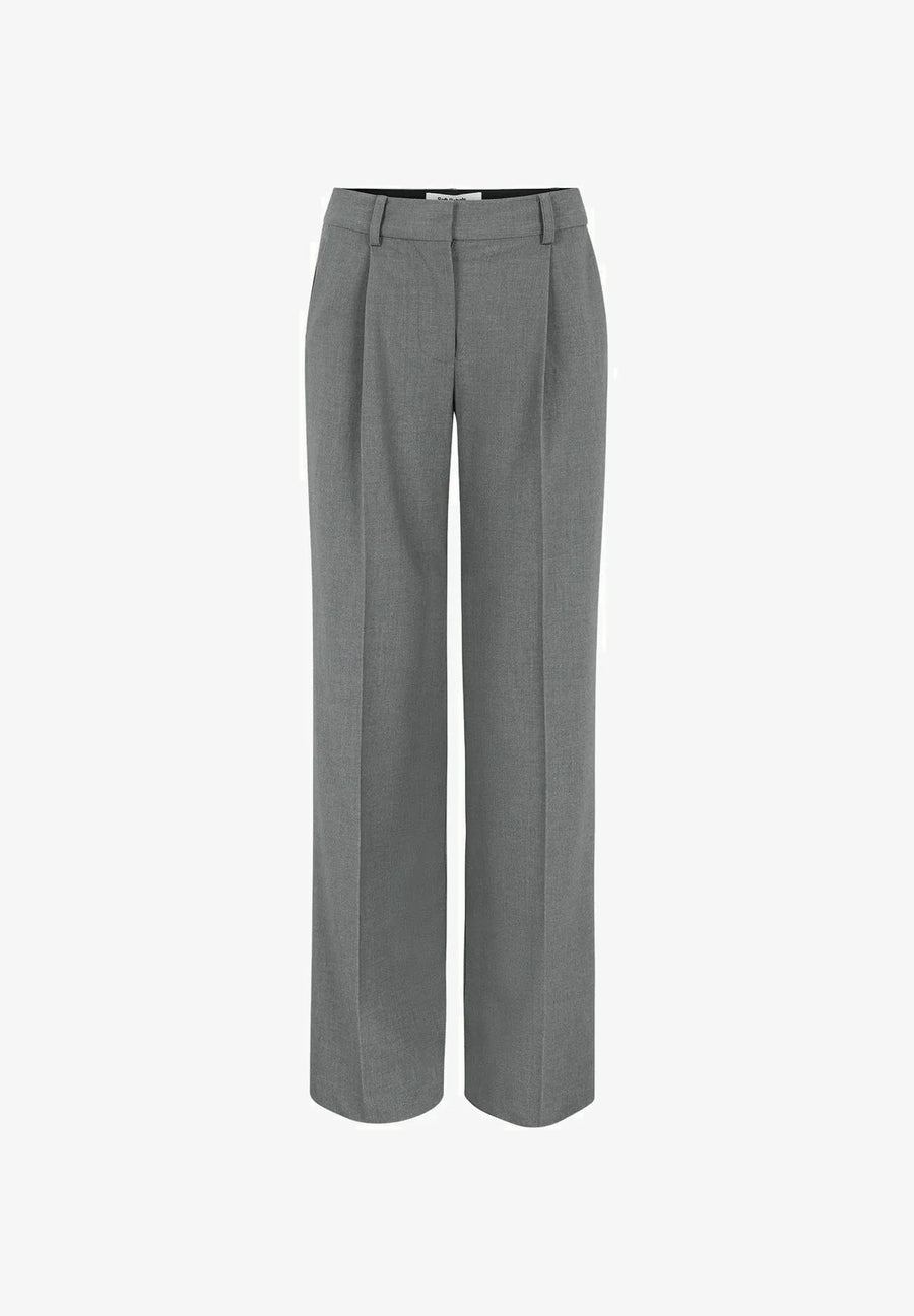 Soft Rebels SRvilja Midwaist loose Pants medium grey melange, Stoffhose grau