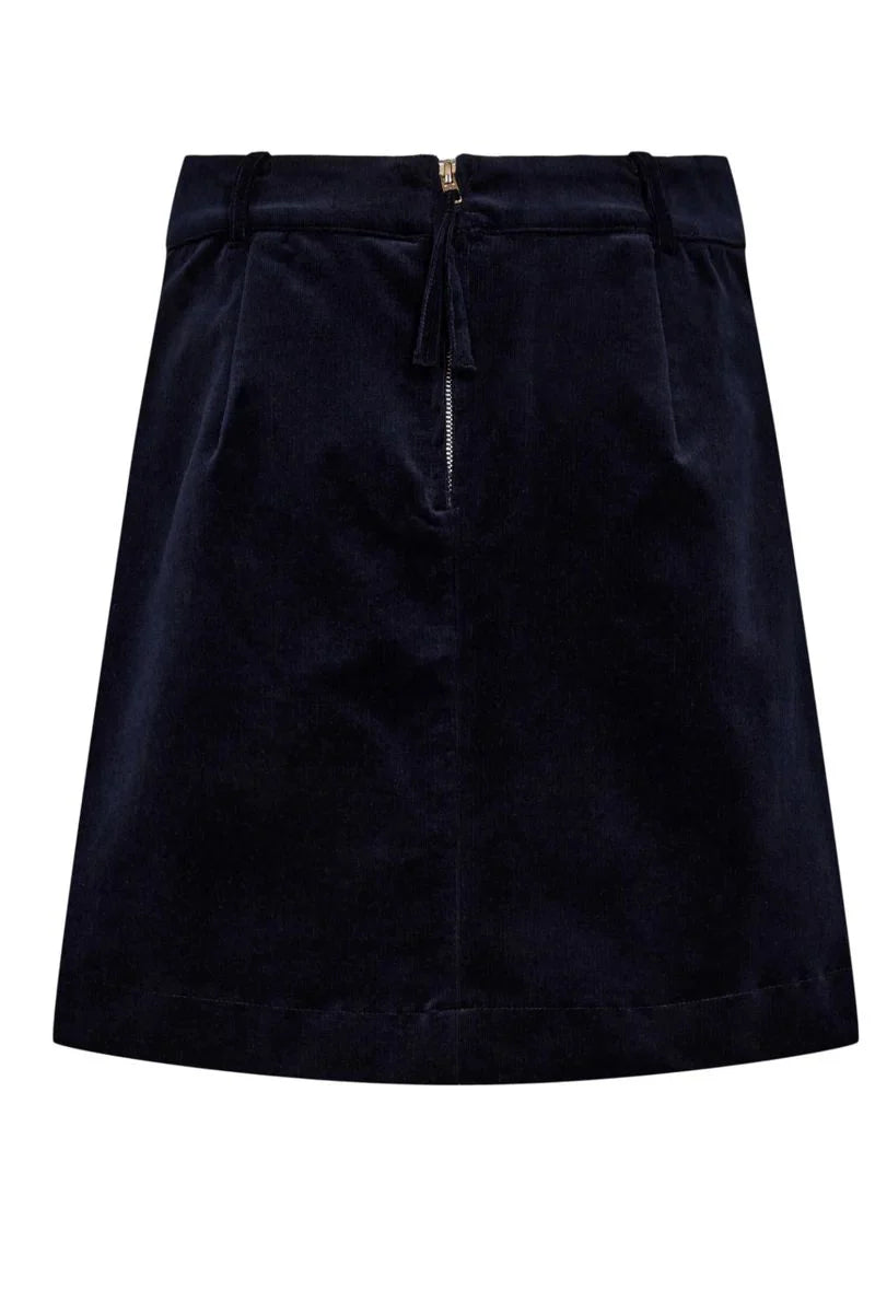 Nümph Nujoanna Skirt, Cordrock, dark sapphire