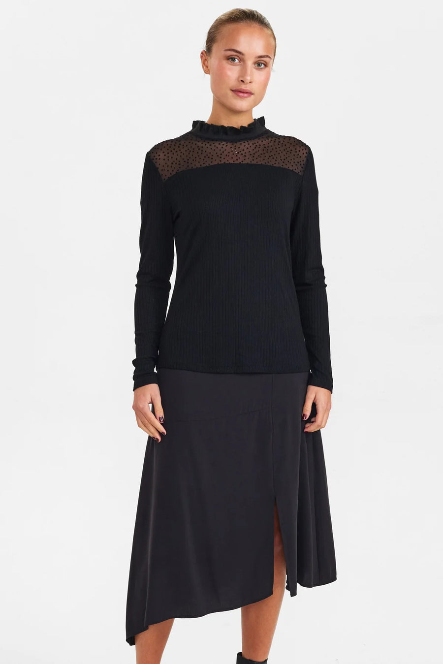 Nümph Nubutterfly Pullover caviar