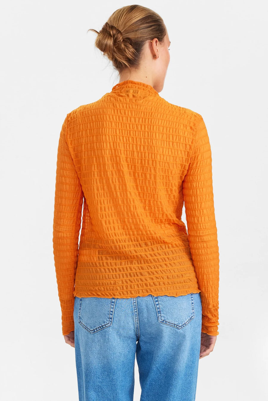 Nümph Numagda Blouse Mesh orange, marmelade