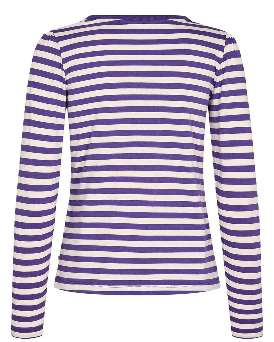 Nümph Nudizzy Langarmshirt gestreift purple