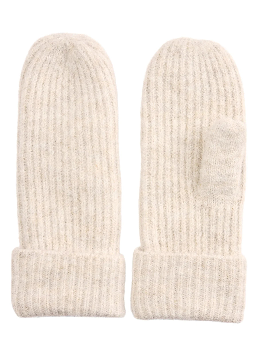 Nümph Nusafir Mittens Fausthandschuhe oyster gray, beige – Haltestelle Rostock