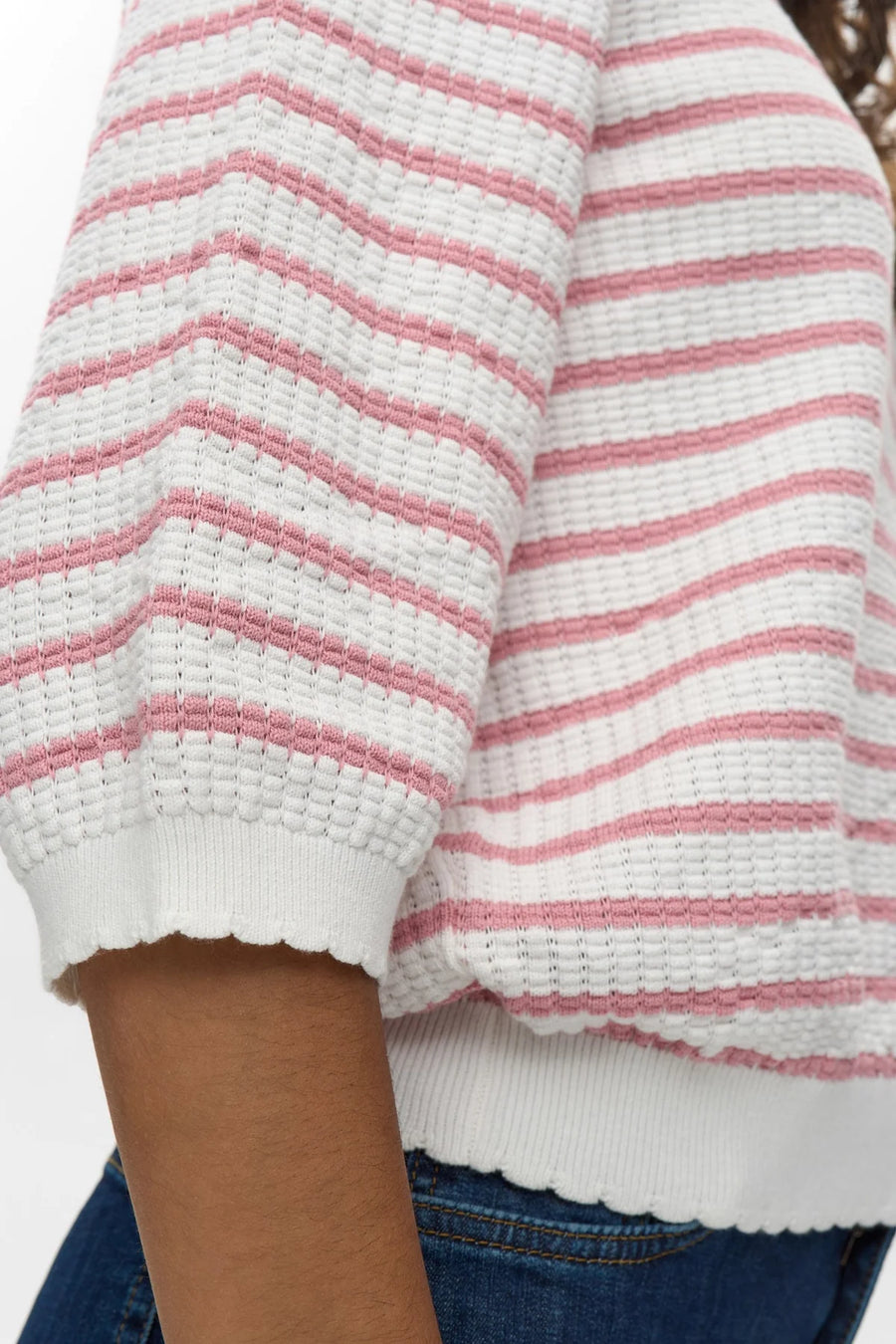 Nümph Nunicole Pullover orchid smoke, rose weiß