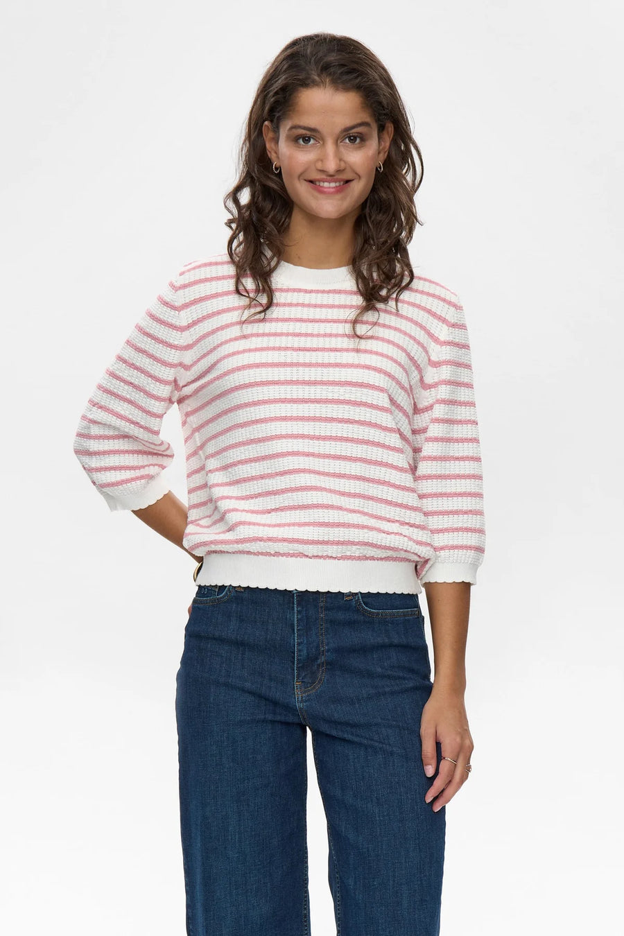 Nümph Nunicole Pullover orchid smoke, rose weiß