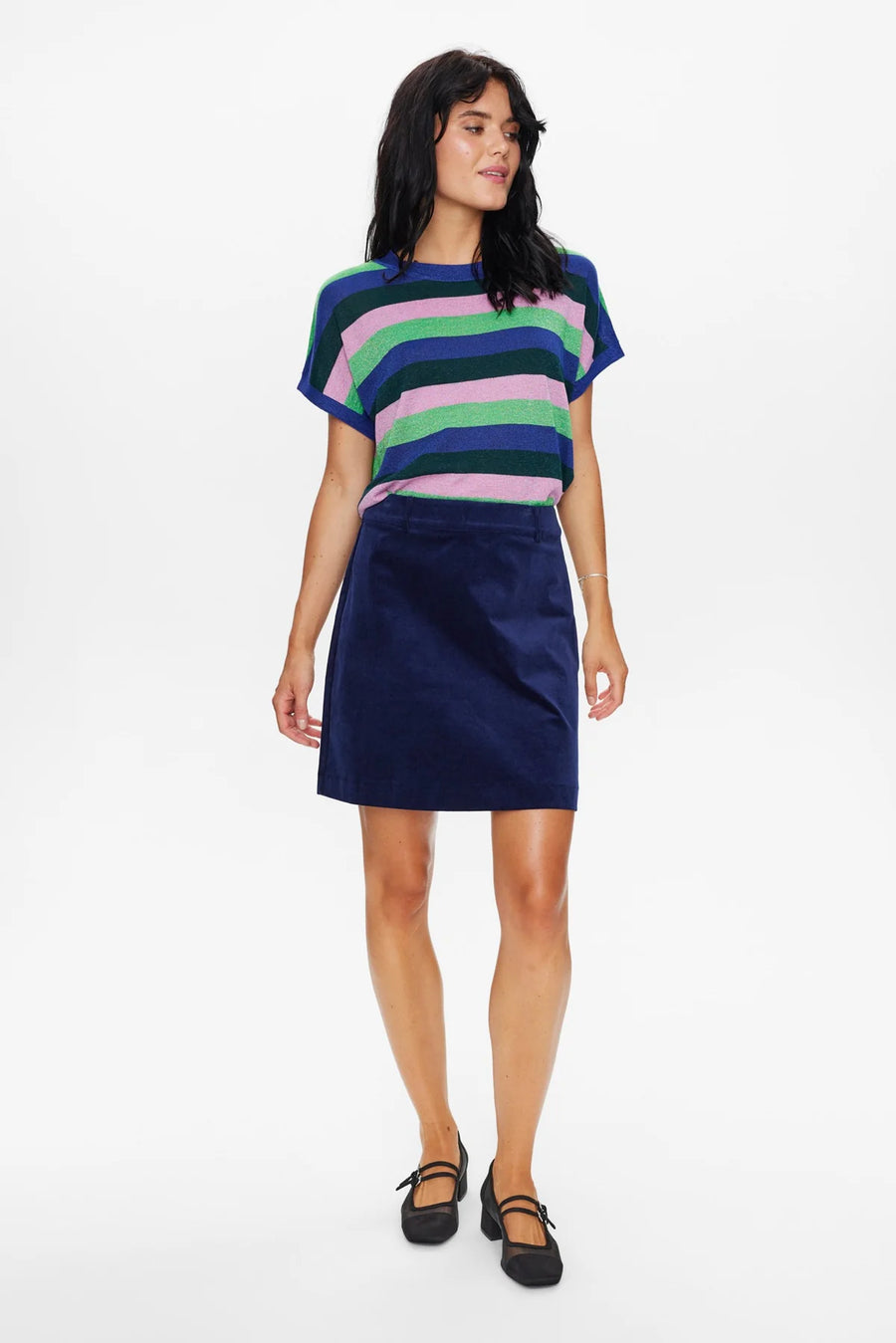 Nümph Nucourt Cordrock dress blues