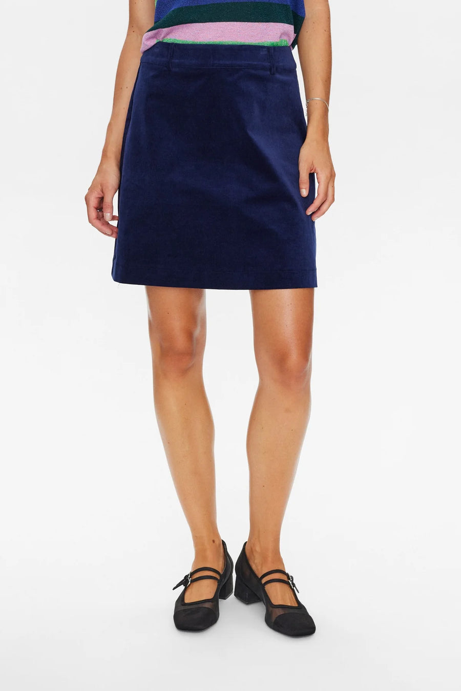 Nümph Nucourt Cordrock dress blues