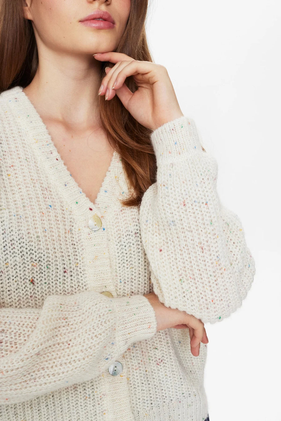 Nümph Numilani Cardigan cloud dancer