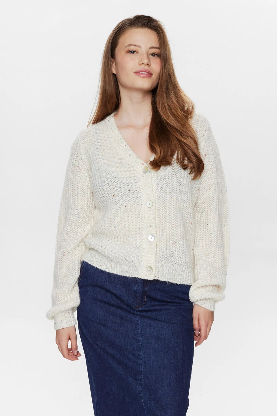 Nümph Numilani Cardigan cloud dancer
