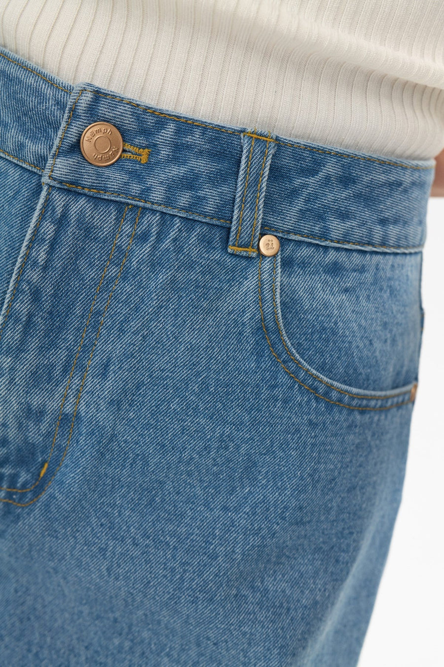 Nümph Nuvirginia Denim Shorts, light blue denim