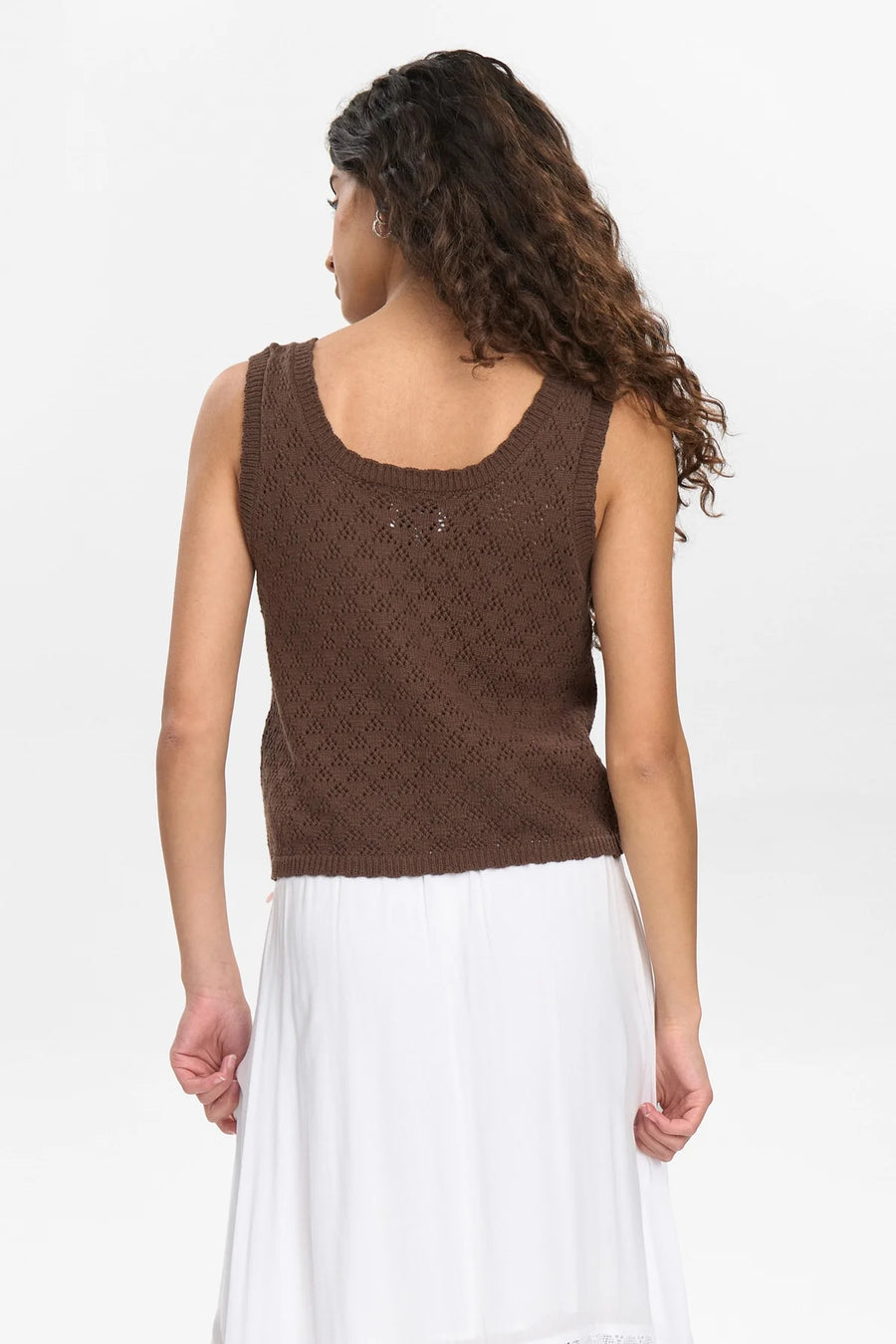 Nümph Nudarwina Stricktop, shopping bag, brown