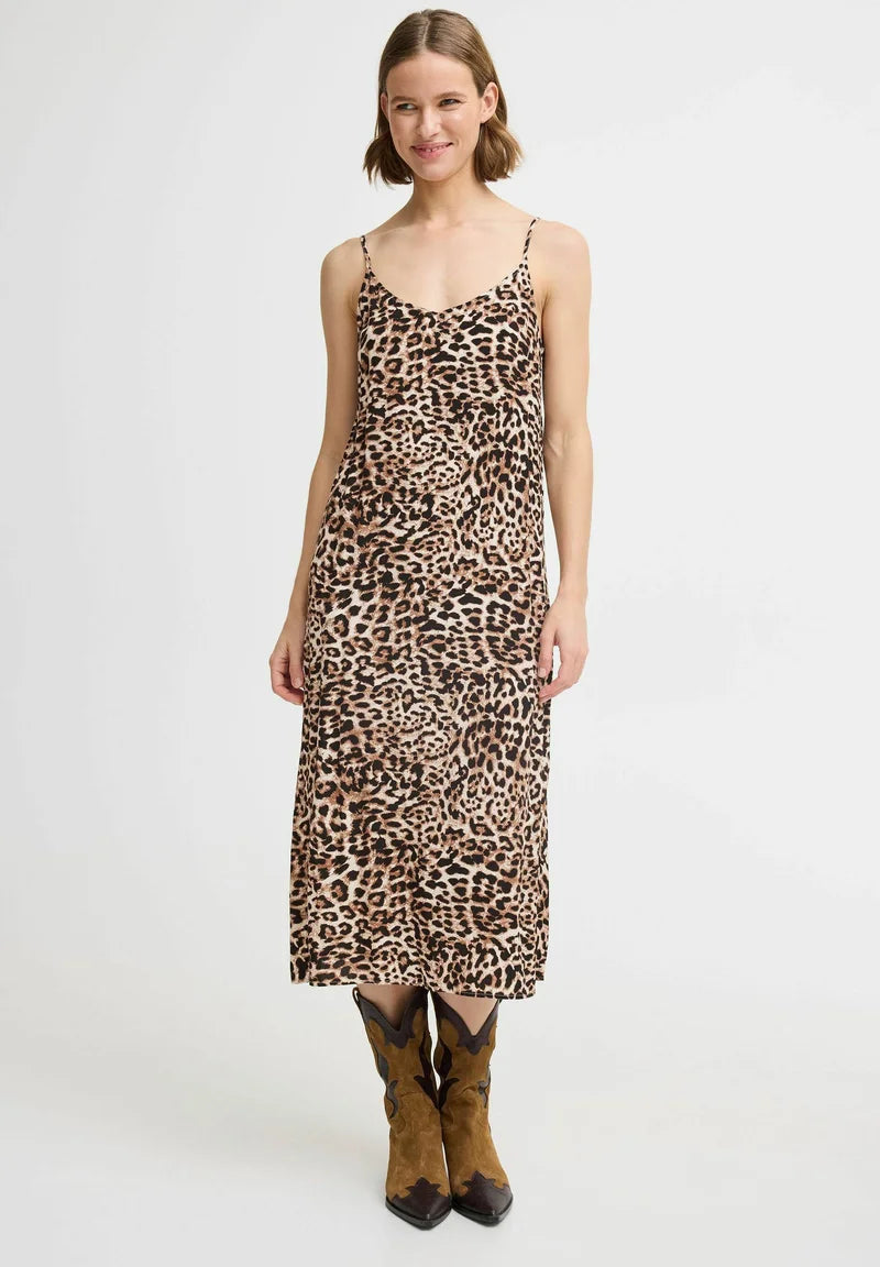 B.young Bymmjoella Kleid, birch leopard