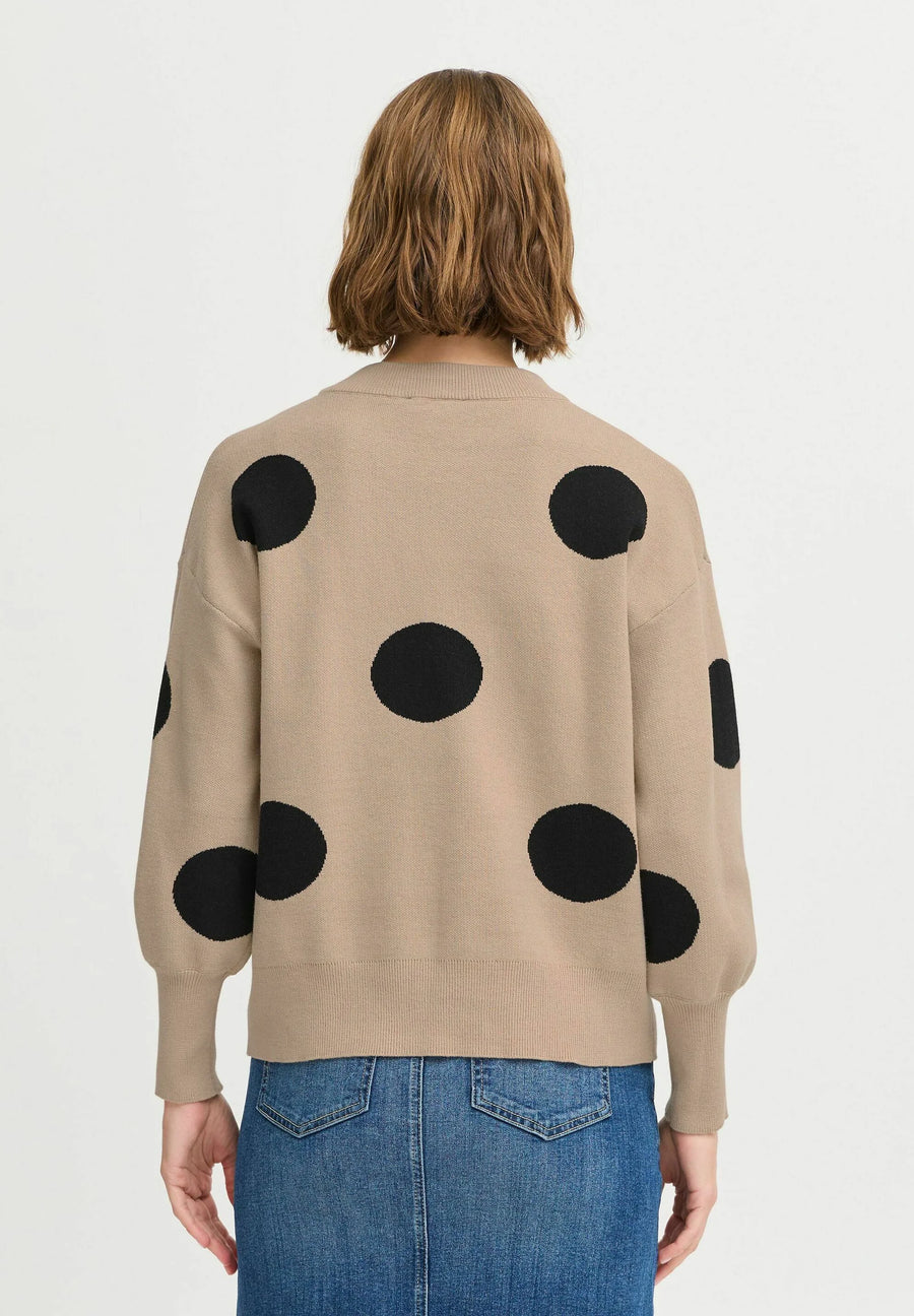 B.young Byomme Dot Pullover, Humus Mix