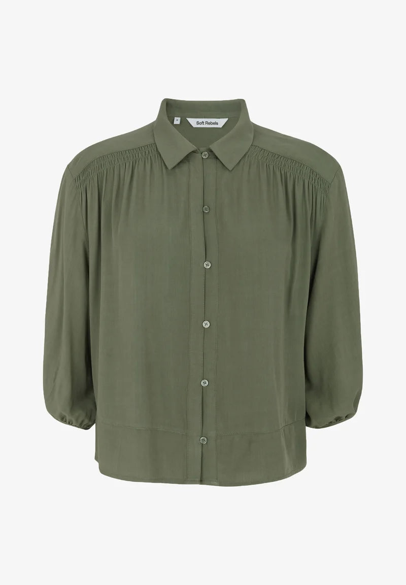 Soft Rebels SrMyla Bluse deep lichen green