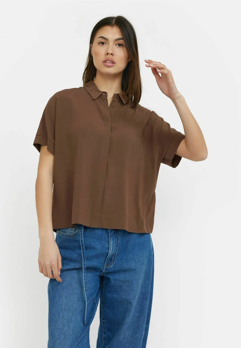 Soft Rebels SRFreedom SS Shirt, Coffee Quartz braun, Bluse