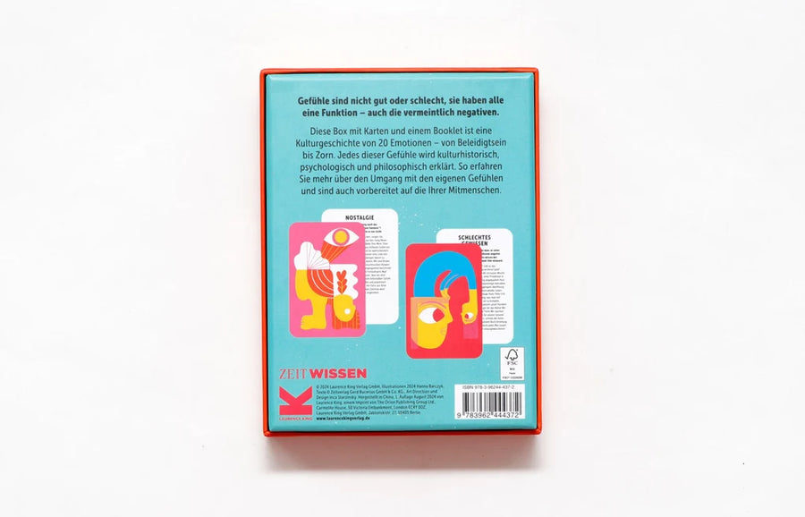 Gebrauchsanleitung für ein Gefühl, Box mit Karten und Booklet, Laurence King Verlag