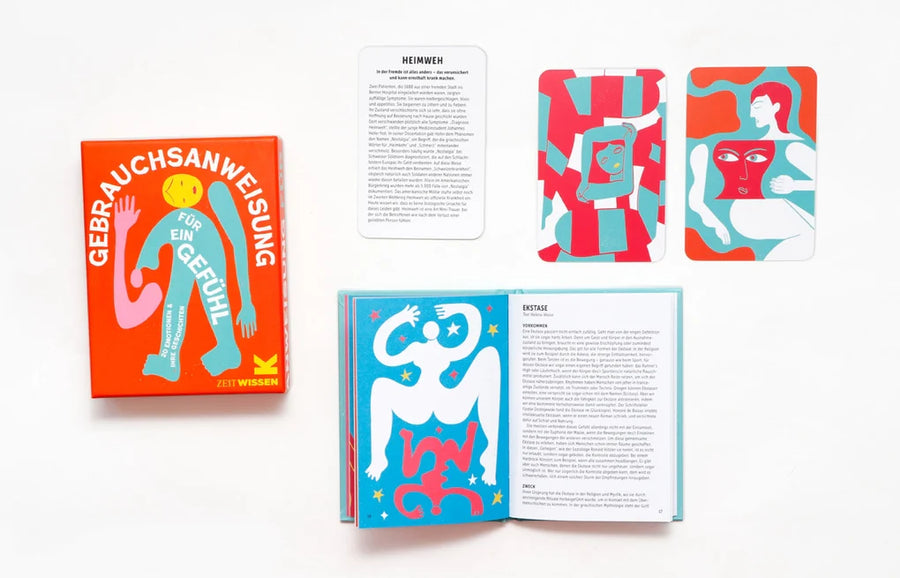 Gebrauchsanleitung für ein Gefühl, Box mit Karten und Booklet, Laurence King Verlag