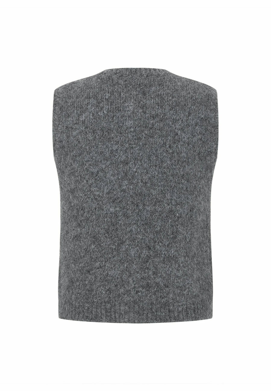 Soft Rebels SRCamilla Vest Knit, Weste, dark grey melange