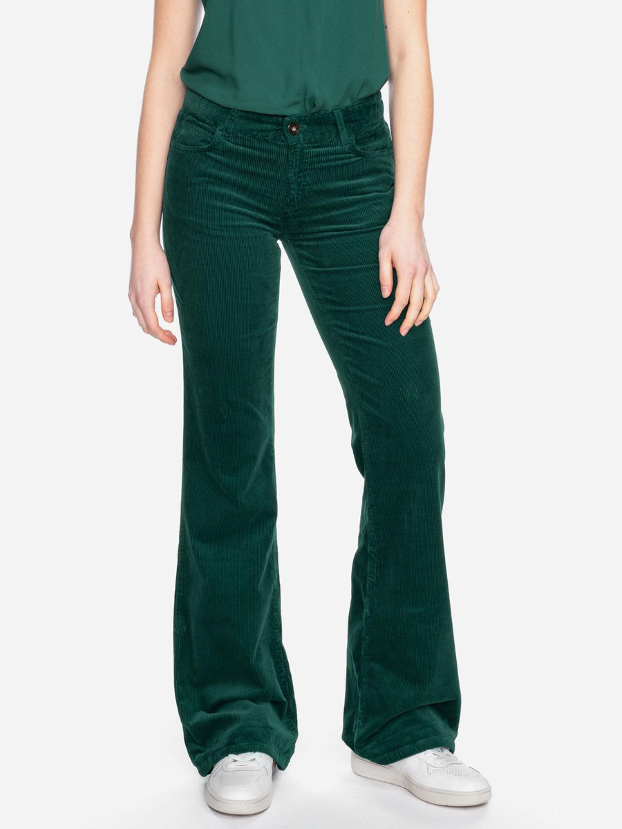 ATO Cordhose Newton mit Schlag, bgrn, dunkelgrün