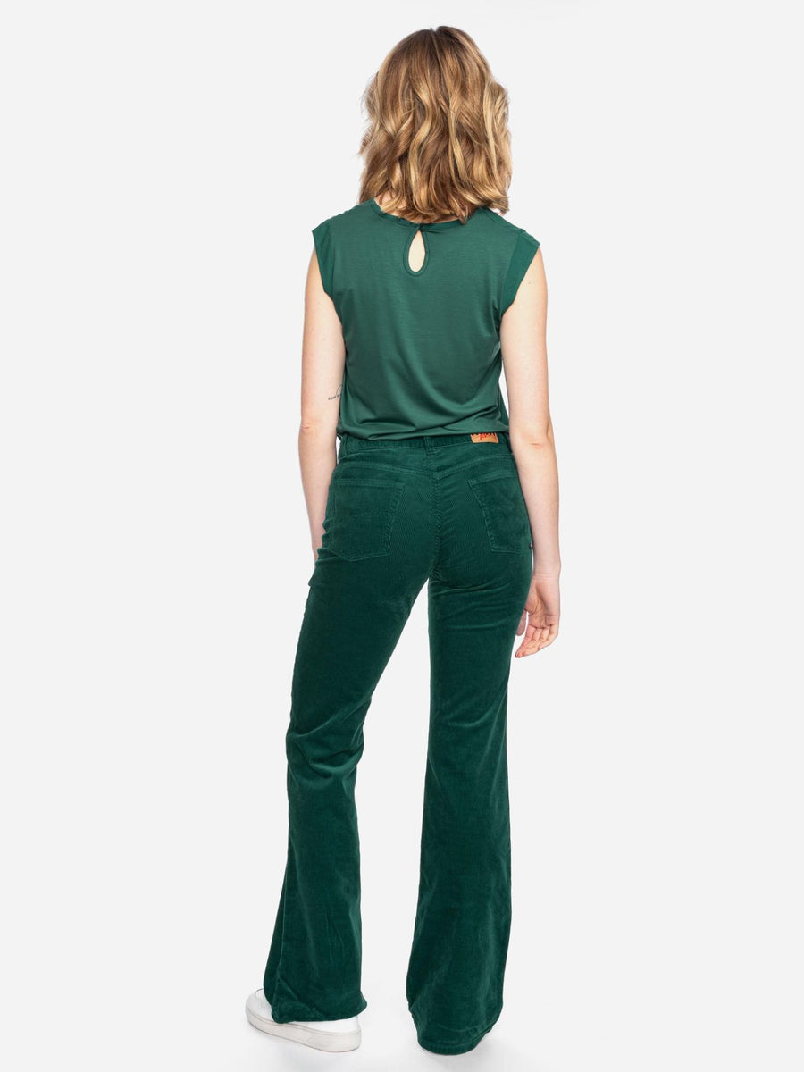 ATO Cordhose Newton mit Schlag, bgrn, dunkelgrün