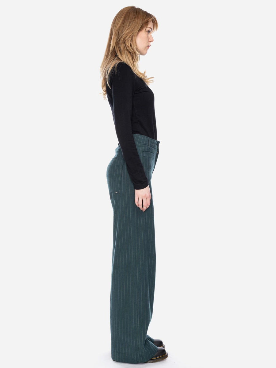 ATO Stoffhose Lacy, Marlenehose dgrn/bg gestreift
