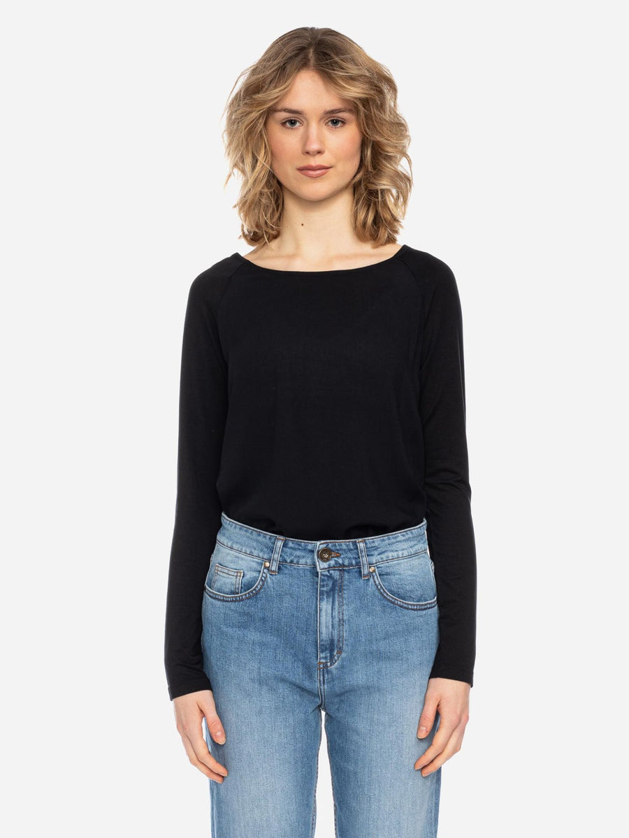 ATO Langarmshirt Mindy black