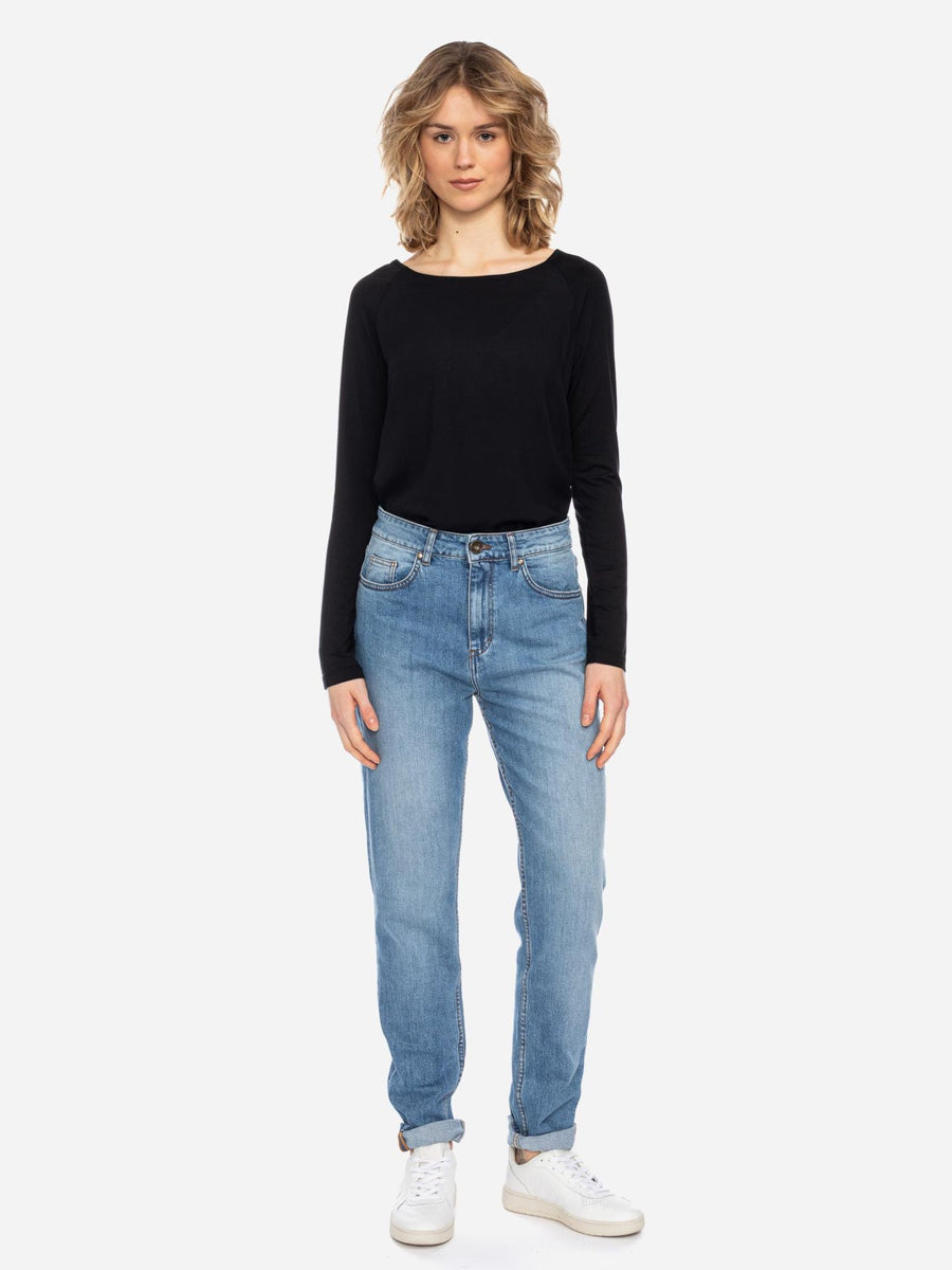 ATO Langarmshirt Mindy black