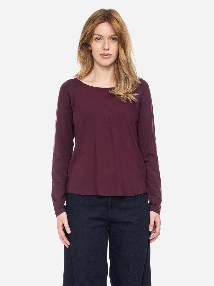 ATO Langarmshirt Mindy wine