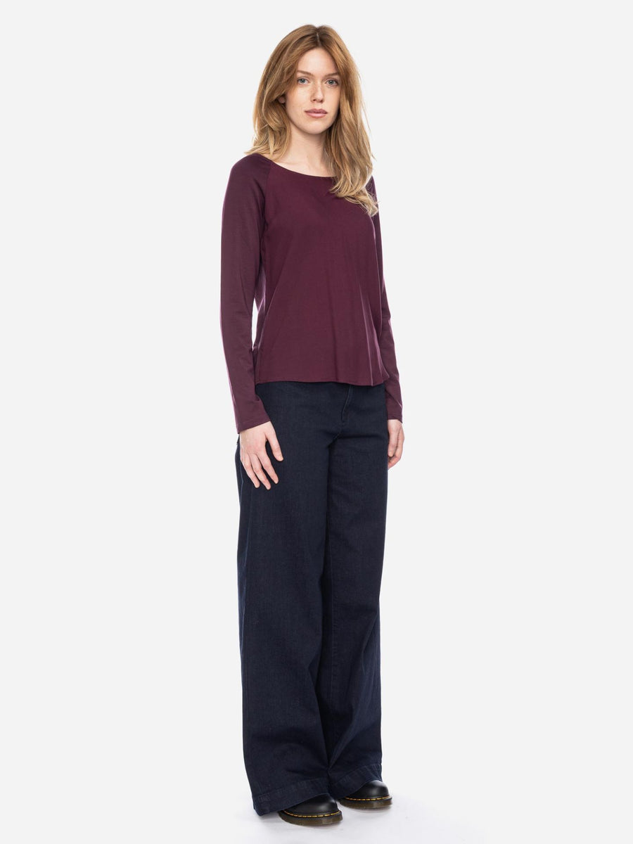 ATO Langarmshirt Mindy wine