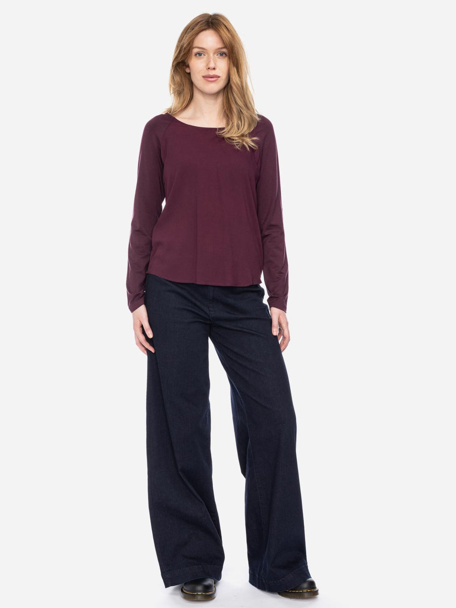 ATO Langarmshirt Mindy wine