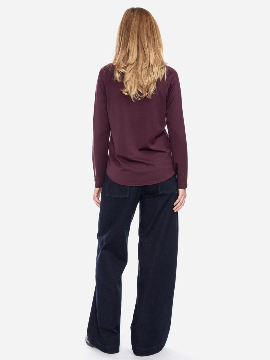 ATO Langarmshirt Mindy wine