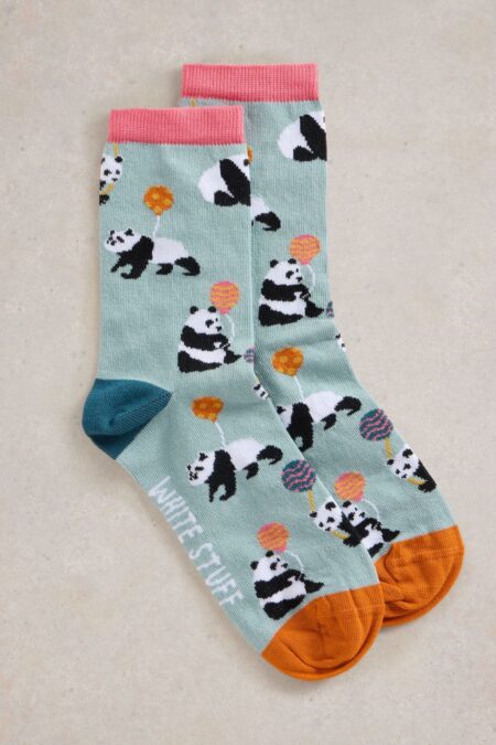 White Stuff Party Panda Ankle Sock blue mlt, Socken