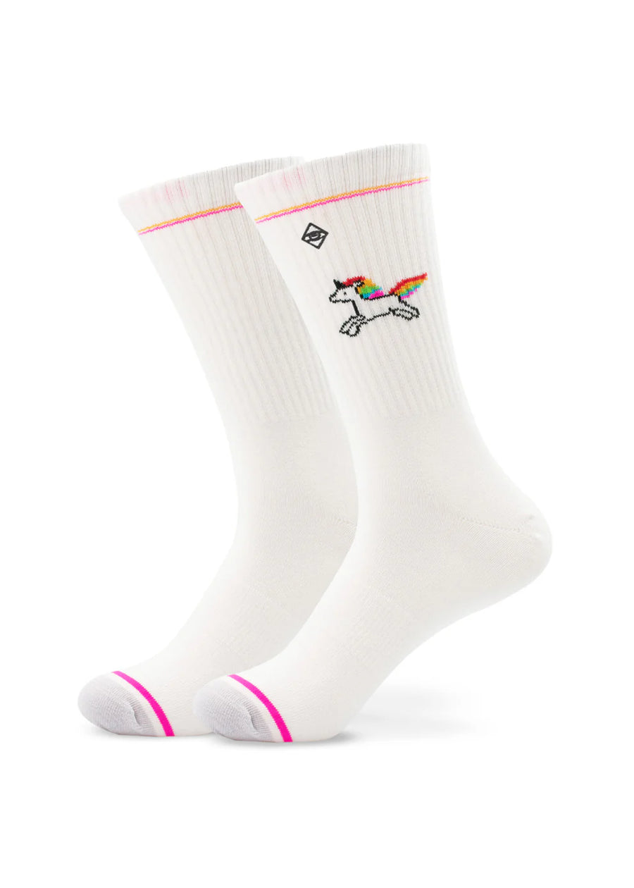 J.Clay Socken Unicorn, Einhorn, white