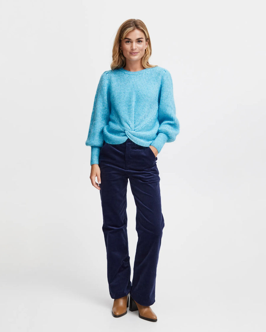 Fransa Frelna Pullover blau